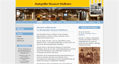 Desktop Screenshot of markgraefler-museum.de