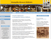 Tablet Screenshot of markgraefler-museum.de